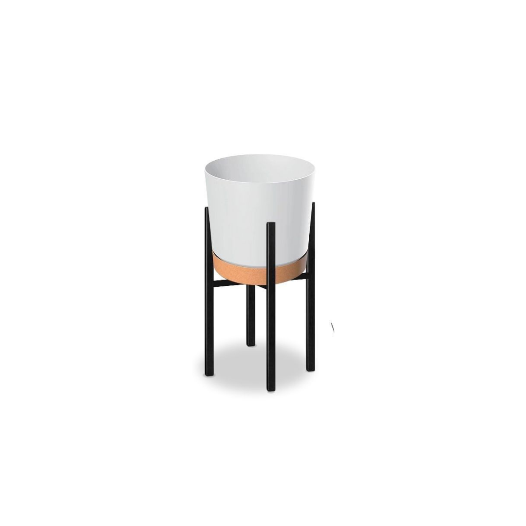 Matera Moderna de Soporte Metálico con Matera Plástica - MONTREAL