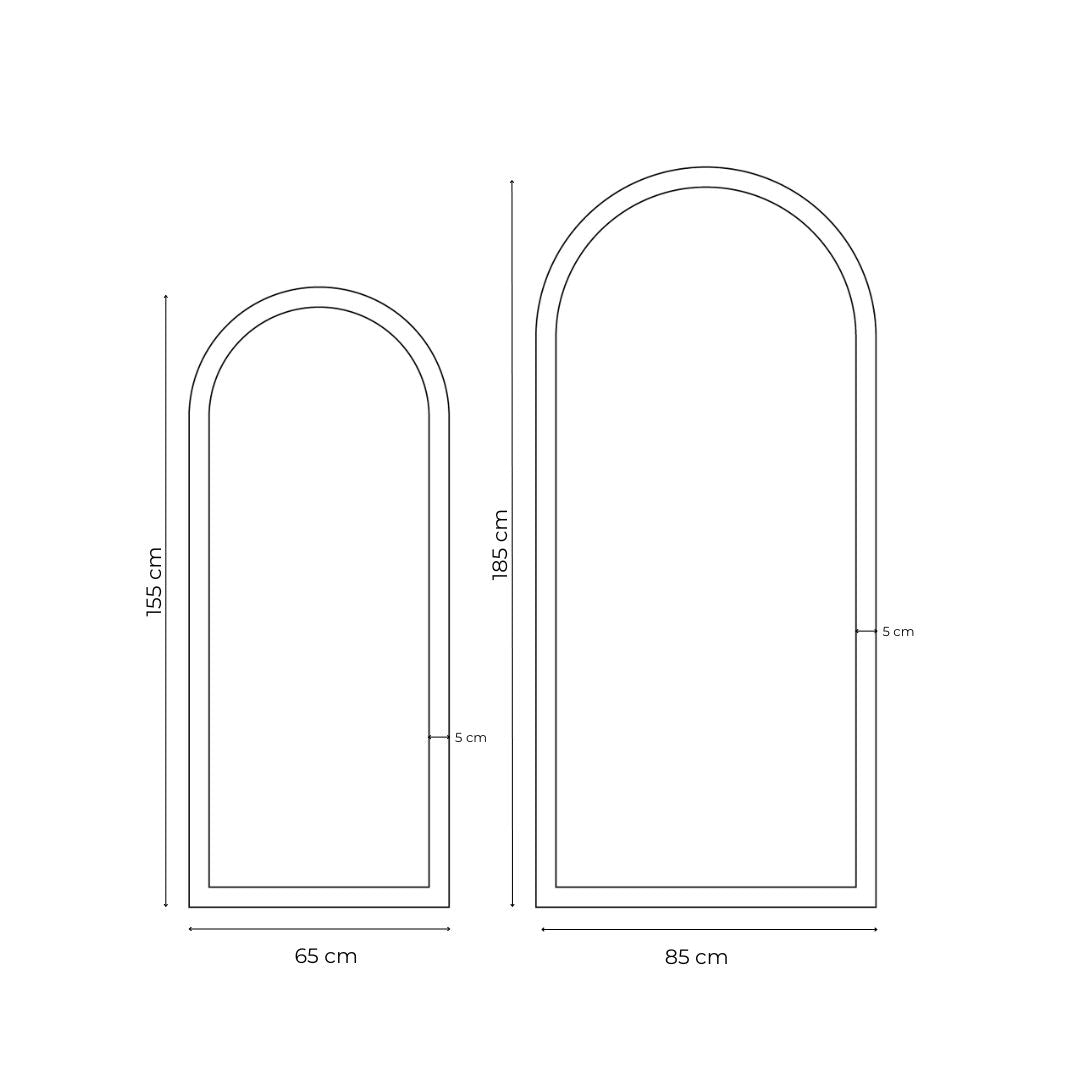 Espejo Decorativo con Arco - ROMA PINO