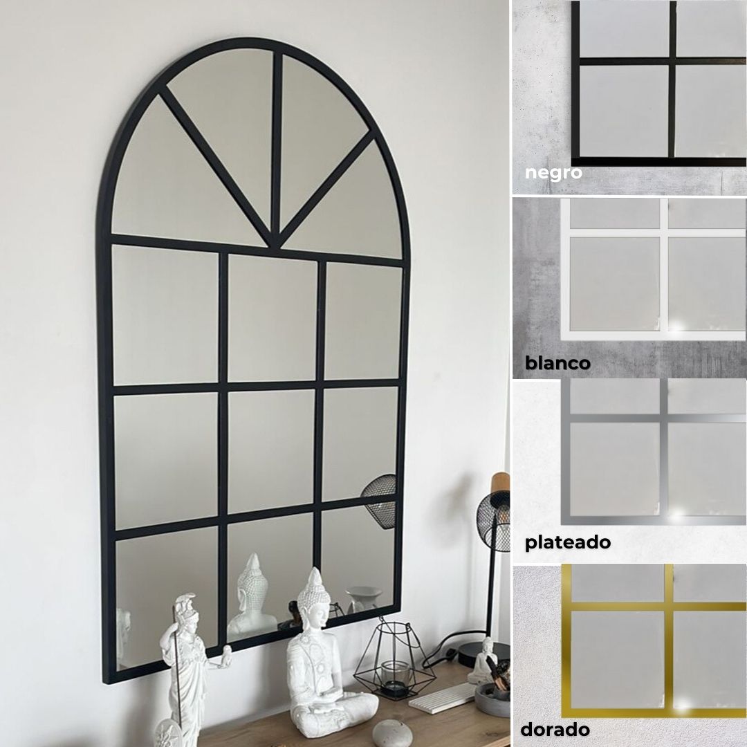 Espejo Decorativo Tipo Ventana con Arco - SALVADOR