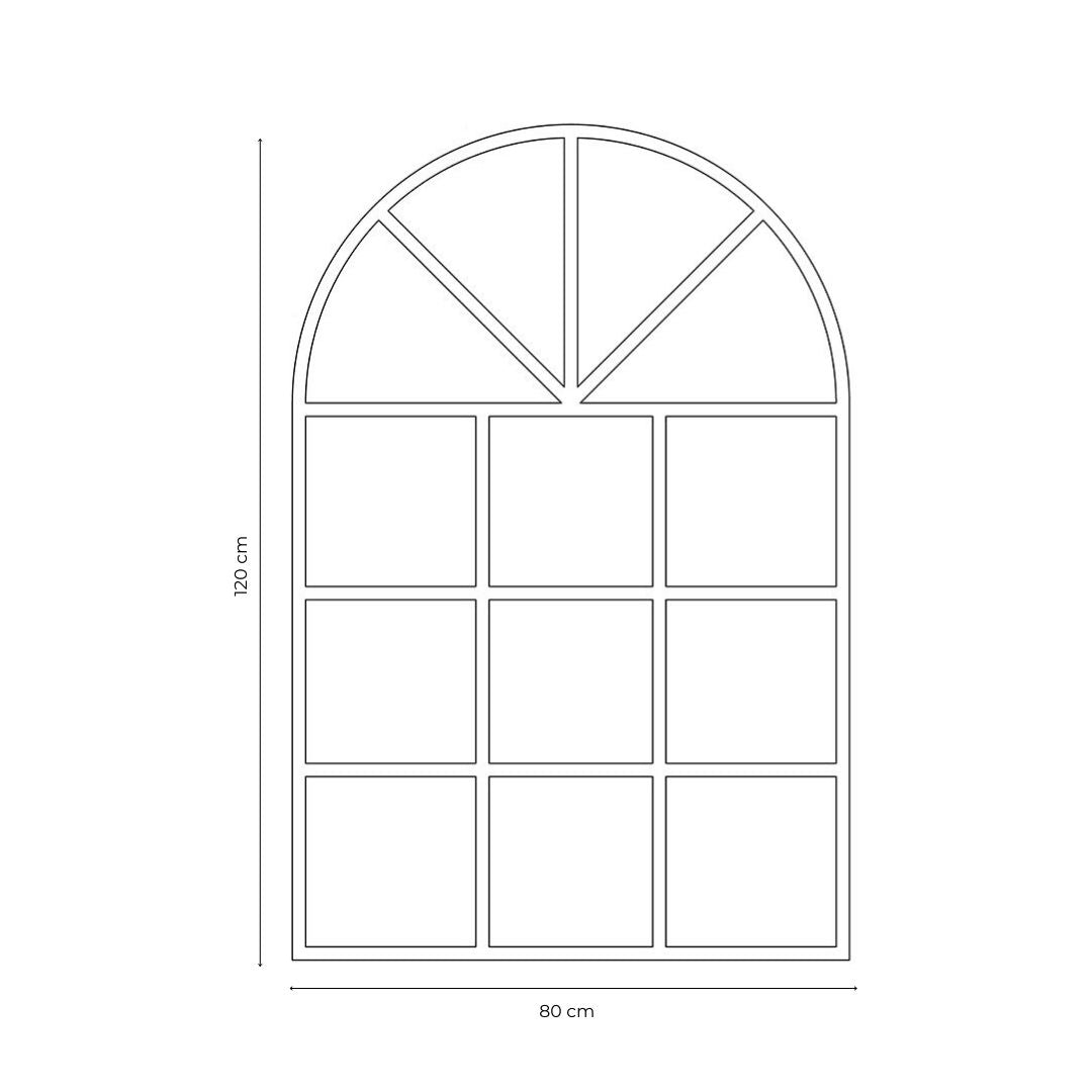 Espejo Decorativo Tipo Ventana con Arco - SALVADOR