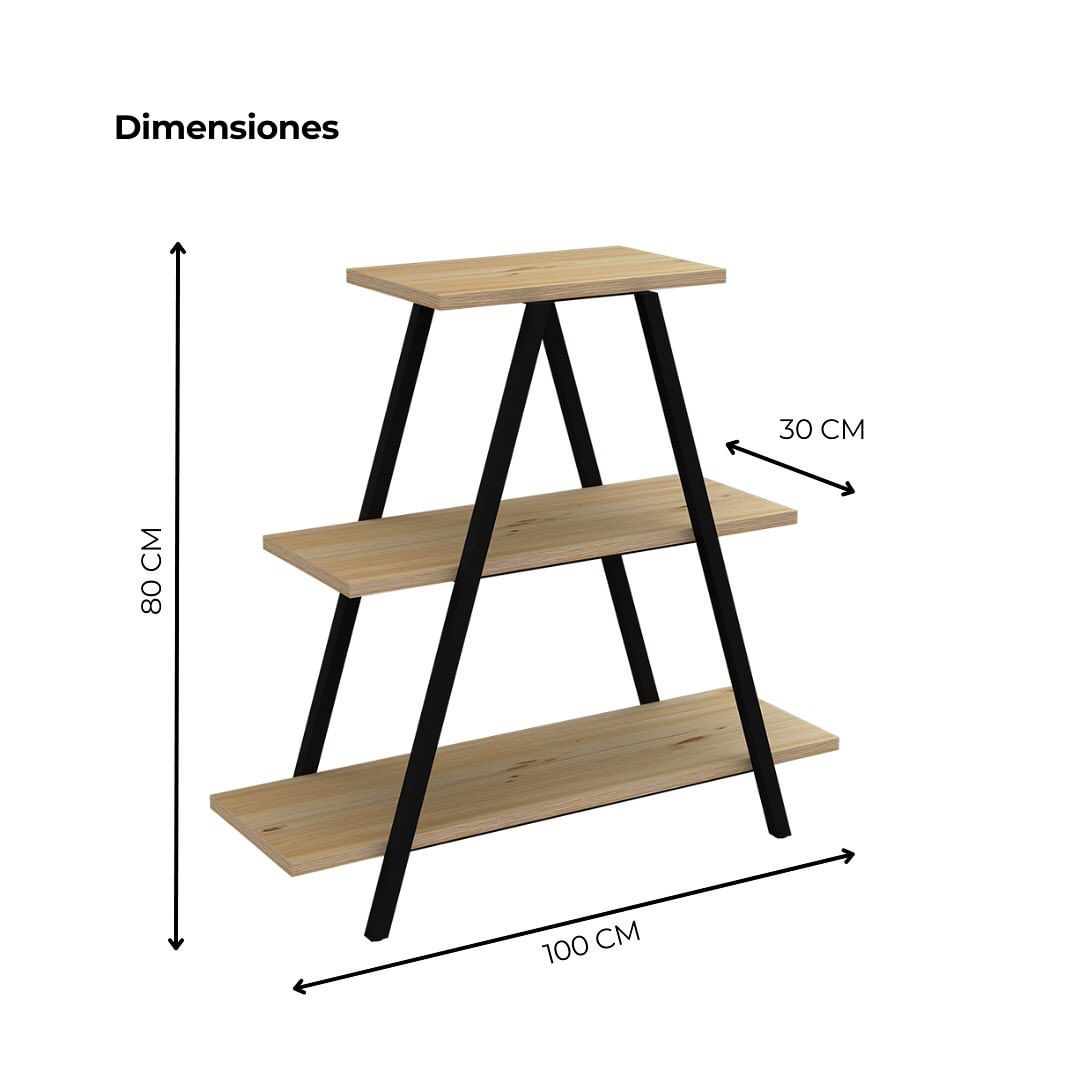 Jardinera Mueble Estante Piramidal de 3 Niveles - MANAOS