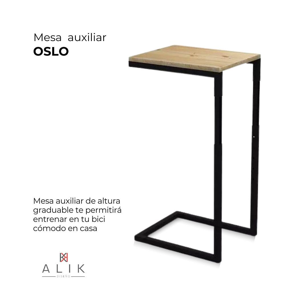 Mesa Auxiliar Cuadrada con Altura Graduable para Bicicleta - OSLO