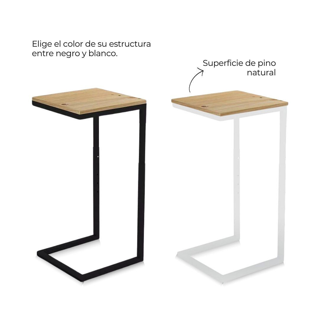 Mesa Auxiliar Cuadrada con Altura Graduable para Bicicleta - OSLO