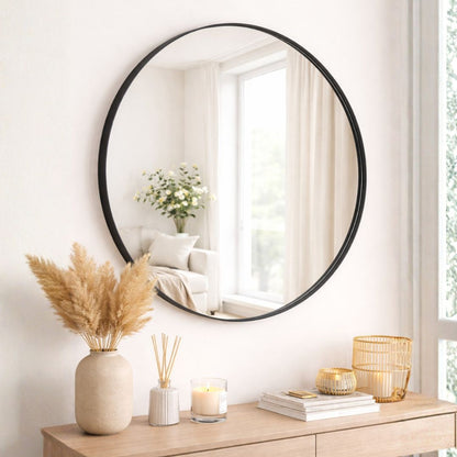 Espejo Decorativo Redondo Metálico - HOSUR