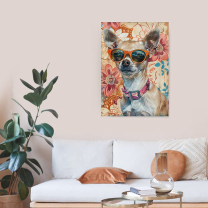 Cuadro Decorativo de Perro Chihuahua - ESTILO CANINO